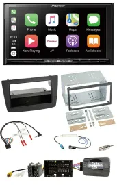 Pioneer 2DIN Lenkrad USB DAB DVD Bluetooth Autoradio für Alfa Mito 14-18 schwarz