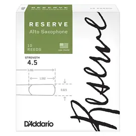 DJR1045 Reserve Трости для саксофона альт, размер 4.5, 10шт, Rico