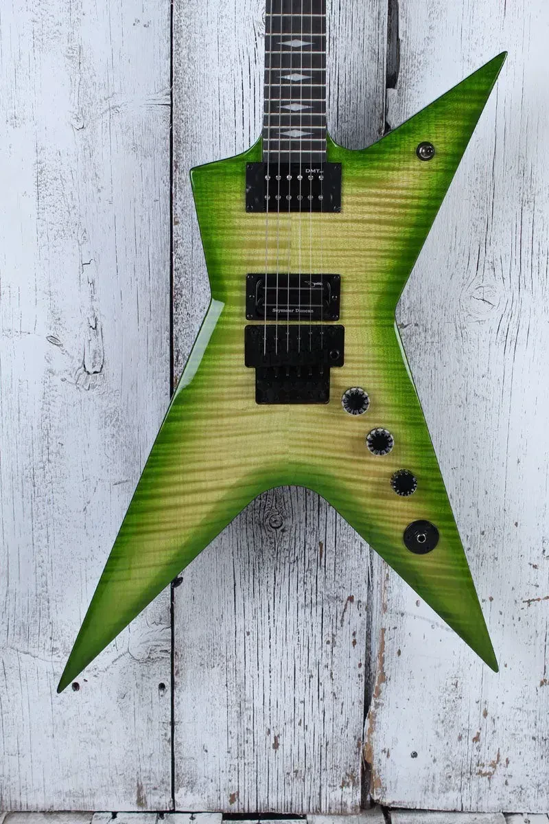 Dean Dimebag Stealth Floyd Flame Maple Dime Slime Electric Guitar with Hard Case