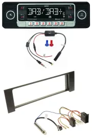 Dietz MP3 DAB Bluetooth USB Autoradio für Audi A4 (B6, 00-04) - ISO