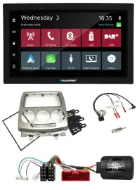 Blaupunkt 2DIN Lenkrad USB Bluetooth DAB Autoradio für Mazda 5 CR 2005-2010 silb