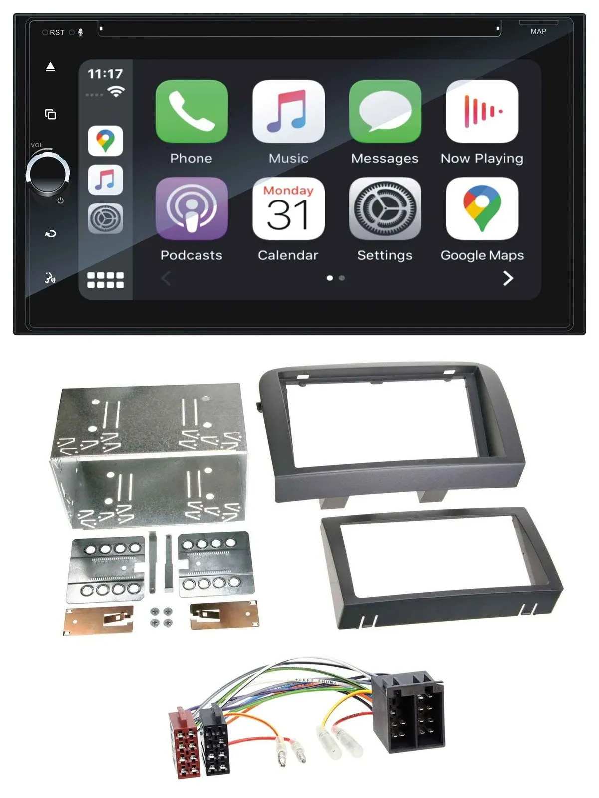 Blaupunkt 2DIN Bluetooth DAB USB DVD MP3 Autoradio für Fiat Croma (ab 2005)