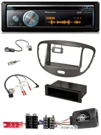 Pioneer Lenkrad DAB USB CD Bluetooth Autoradio für Hyundai i10 ISO 2009-13 dunke