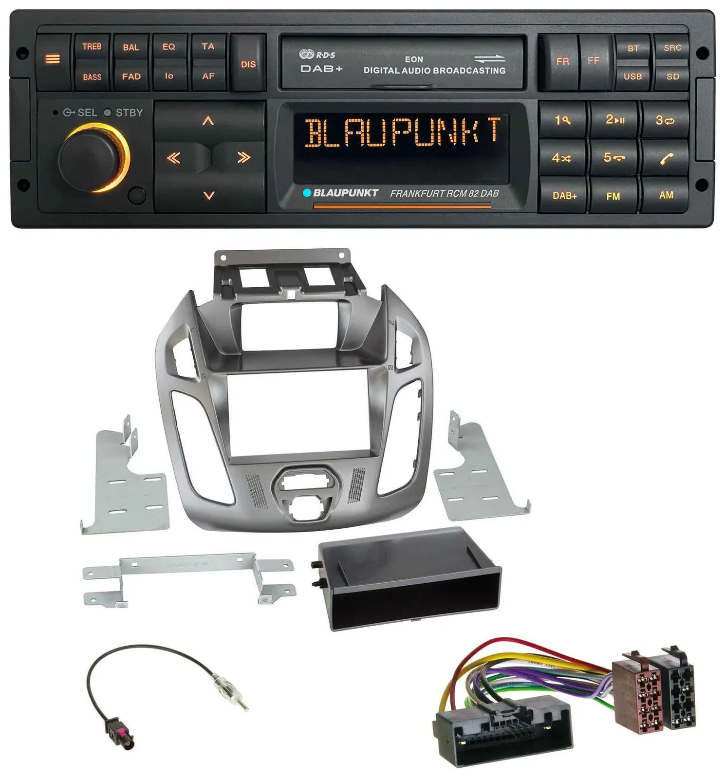 Blaupunkt USB DAB SD MP3 Bluetooth Autoradio für Ford Transit Connect mit Displa