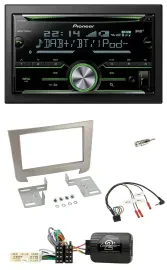 Pioneer Bluetooth Lenkrad DAB 2DIN USB CD Autoradio für SSangYong Rexton ab 2013