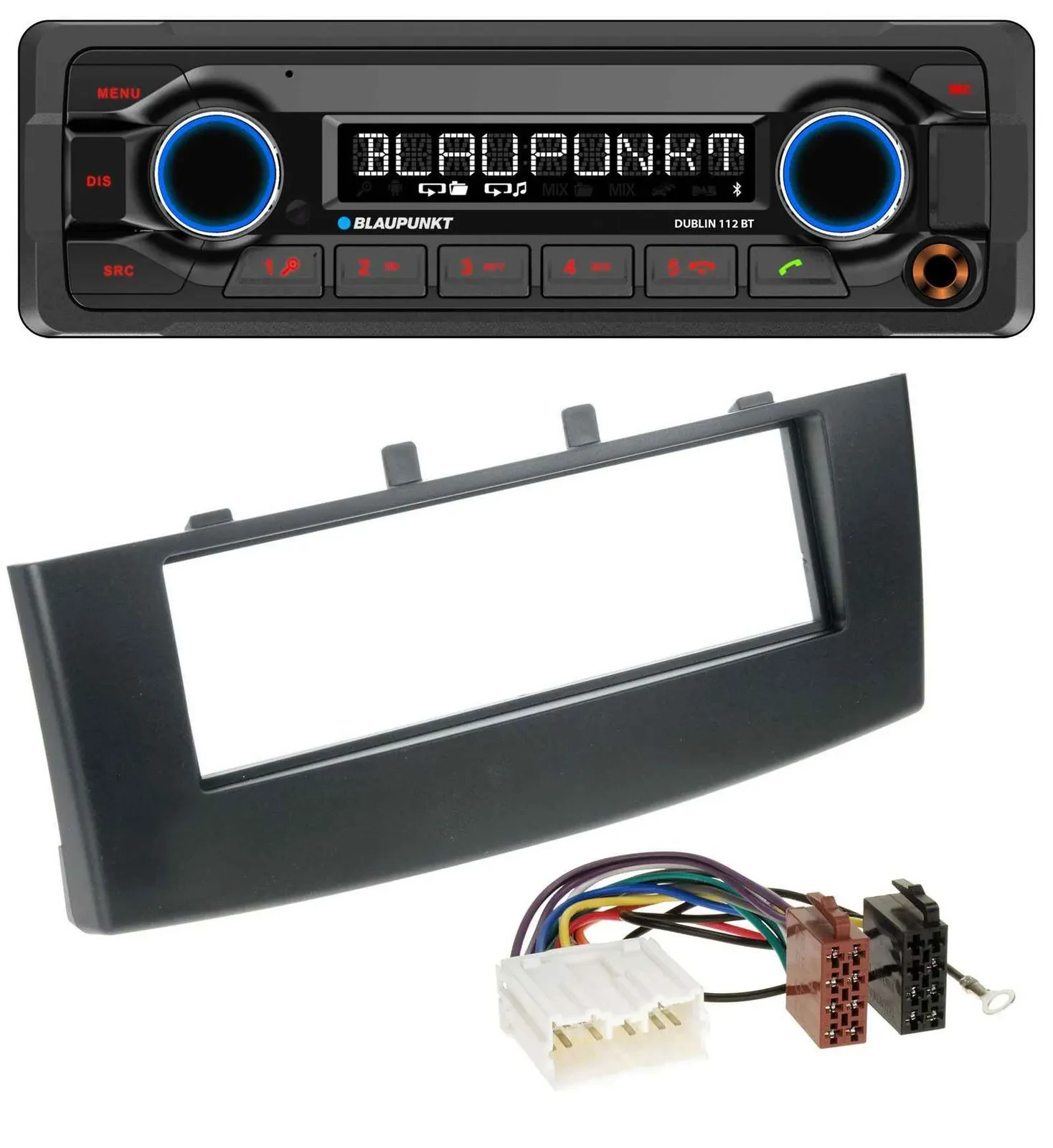 Blaupunkt MP3 Bluetooth USB AUX Autoradio für Mitsubishi Colt (ab 2009)