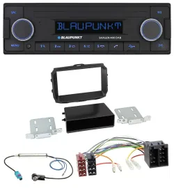 Blaupunkt DAB USB Bluetooth MP3 Autoradio für Alfa Romeo Giulietta 2013-2021 ISO
