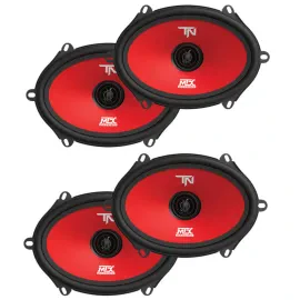 (2-Pairs) MTX Terminator68 220W 5x7” / 6x8” Coaxial Car Speakers