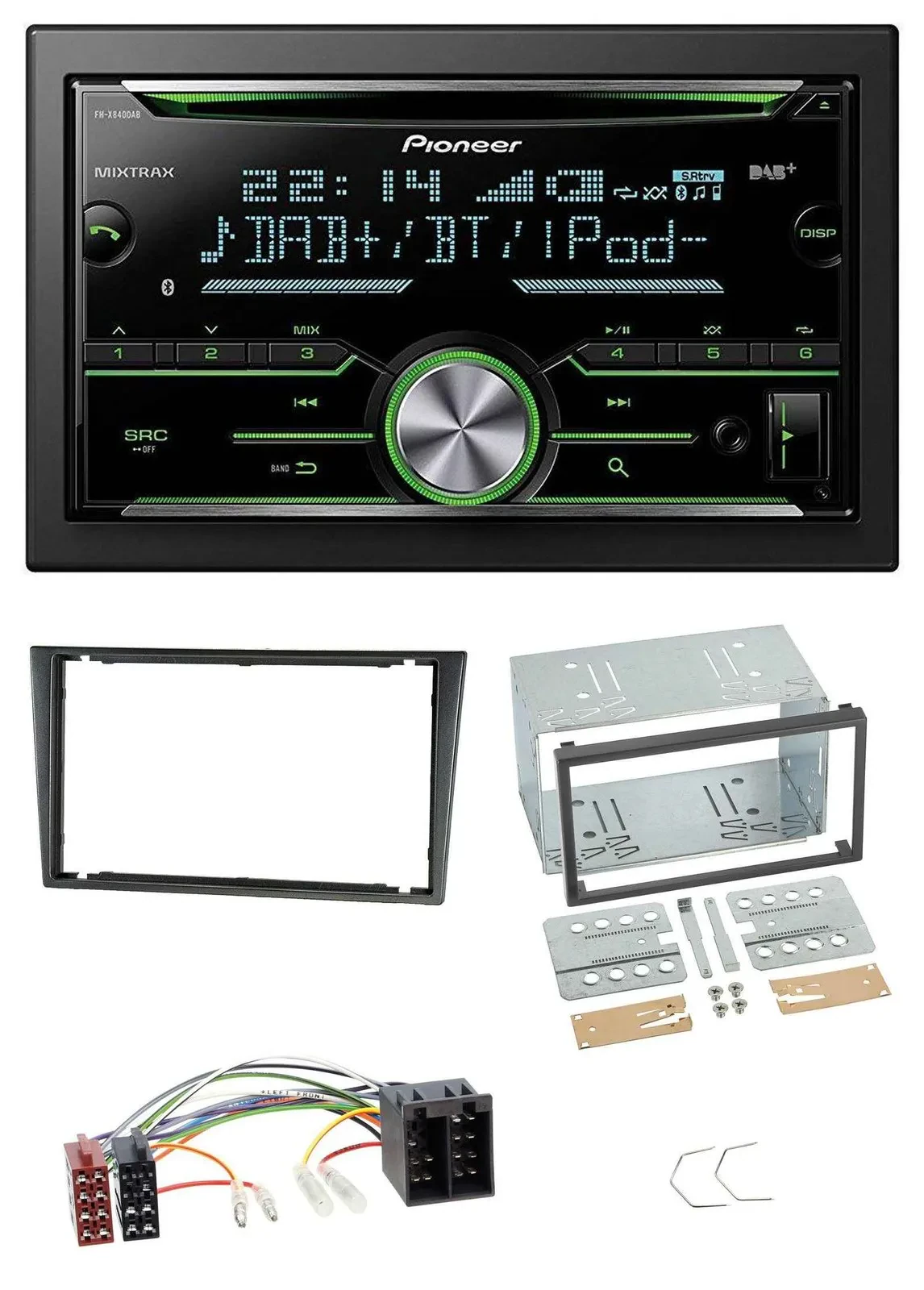 Pioneer Bluetooth MP3 DAB 2DIN USB CD Autoradio für Opel Combo C Corsa C Tigra M