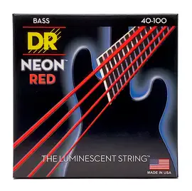 Струны для бас-гитары DR Strings HI-DEF NEON DR NRB-40, 40 - 100