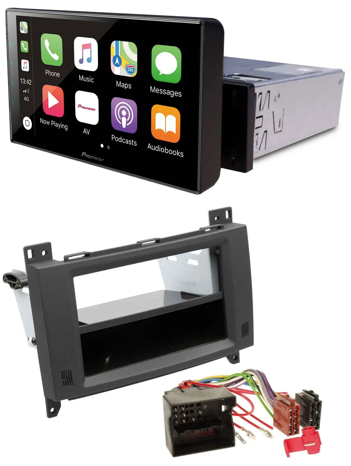 Pioneer Bluetooth MP3 DAB USB Autoradio für Mercedes A- B-Klasse Vito rubbertouc