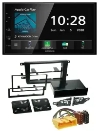 Автомагнитола 2DIN для Mazda CX-9 TB1 (2007–2009) Kenwood Bluetooth, DAB, USB, MP3