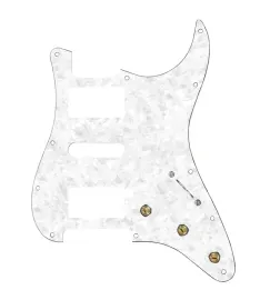 920D Custom HSH Pre-Wired Pickguard for Strat With A White Pearl Pickguard an...