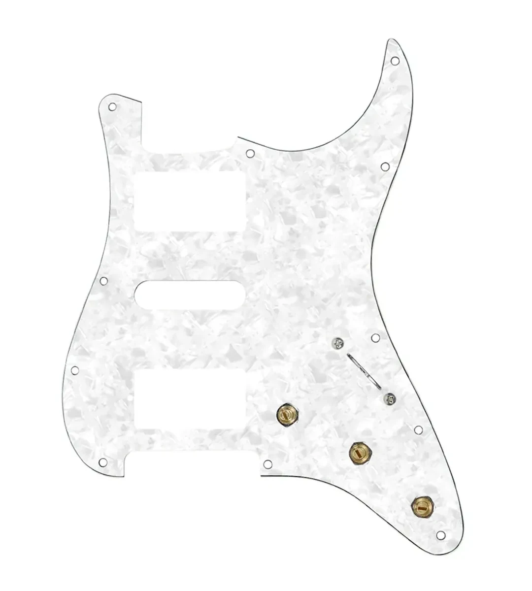 920D Custom HSH Pre-Wired Pickguard for Strat With A White Pearl Pickguard an...