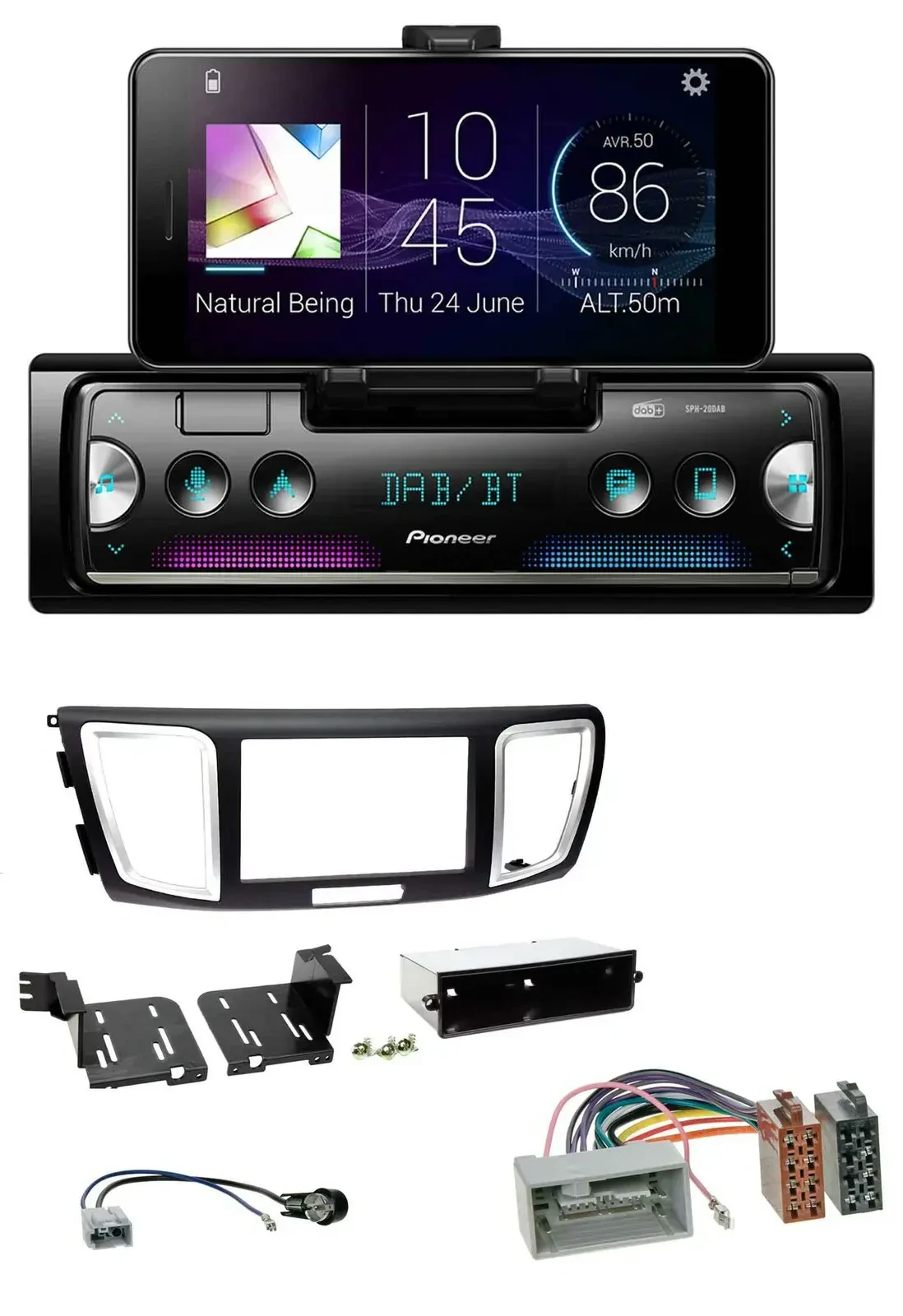 Автомагнитола для Honda Accord Pioneer USB MP3 Bluetooth DAB (с 2011)