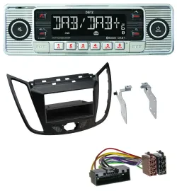 Dietz Bluetooth MP3 DAB USB Autoradio für Ford C-Max Kuga matt schwarz