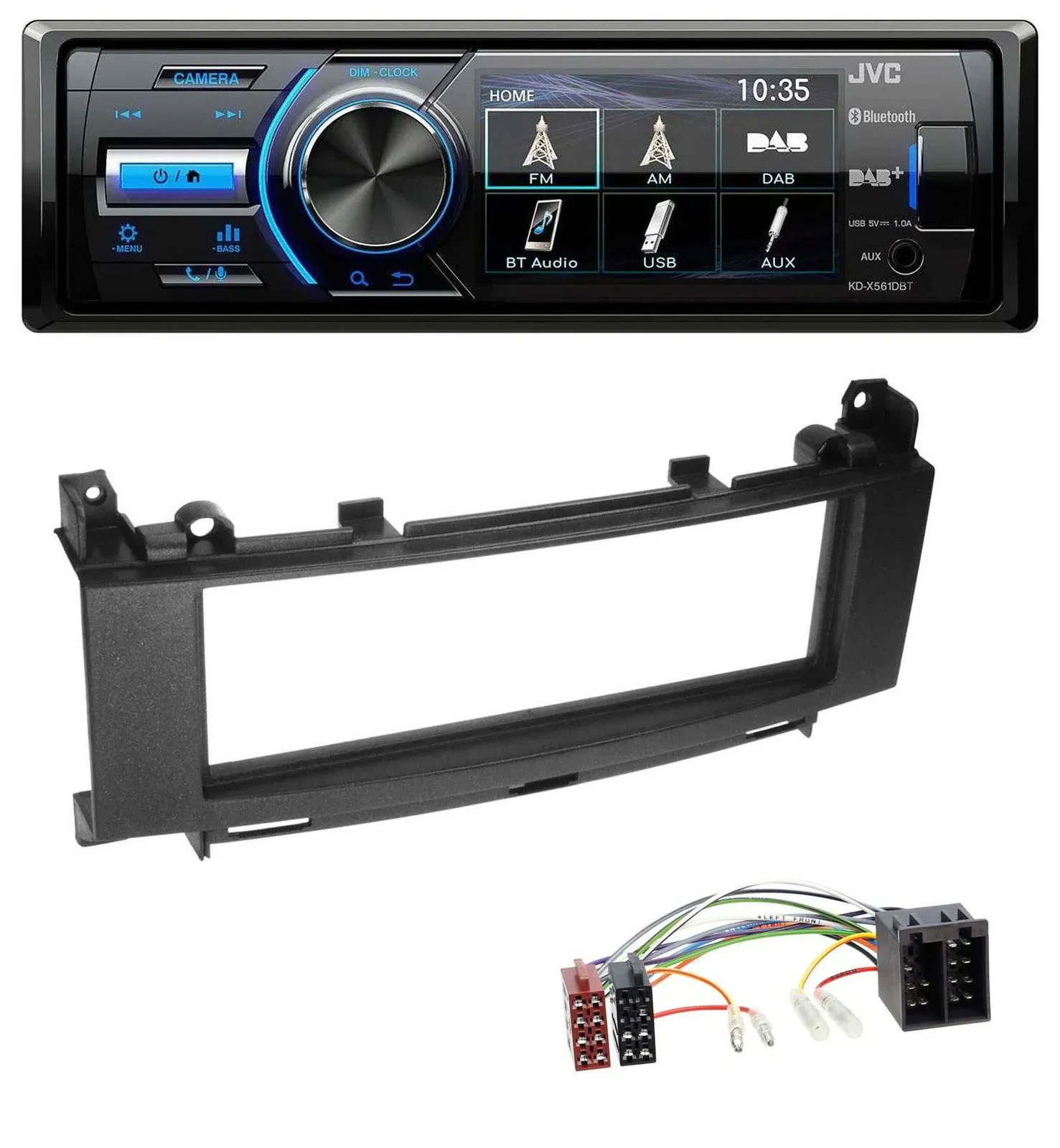 JVC Bluetooth MP3 USB DAB Autoradio für Mercedes B-Klasse W245 A-Klasse W176 Ori