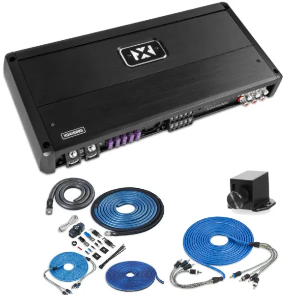 NVX XQA16005 1600W RMS XQ-Series SQ Class D 5-Channel Amplifier with Amp Kit