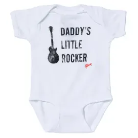 GIBSON Daddy's Little Rocker Les Paul Onesie (White) 18/24 Monate