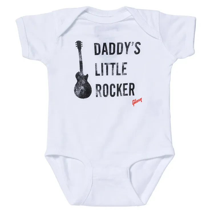 GIBSON Daddy's Little Rocker Les Paul Onesie (White) 18/24 Monate