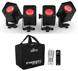 Светодиодный прожектор Chauvet DJ FREEDOM H1 IP ILS RGBWA+UV (набор, 4 шт.) с пультом RFC-XL