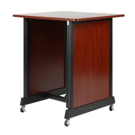 Gator Cases RI-STRK-14U-CH 14U Wood Rack Cabinet in Cherry Finish idjnow