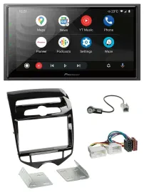 Pioneer USB 2DIN DAB MP3 Bluetooth Autoradio für Hyundai ix20 ab 10 autom. Klima