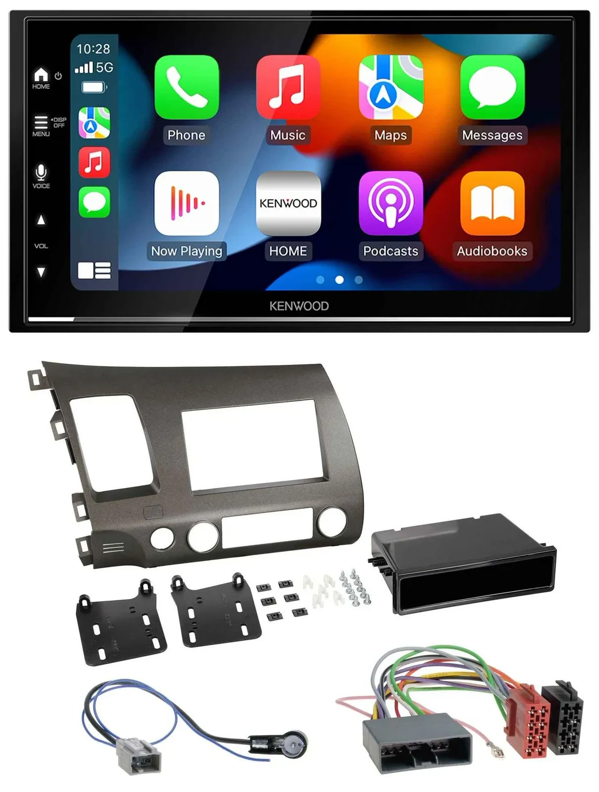 Kenwood DAB USB Bluetooth 2DIN MP3 Autoradio für Honda Civic Hybrid FD3 06-10 an