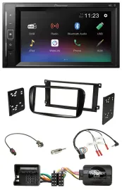 Pioneer DAB Lenkrad 2DIN Bluetooth USB Autoradio für Ford Mondeo 07-14 S-Max glä