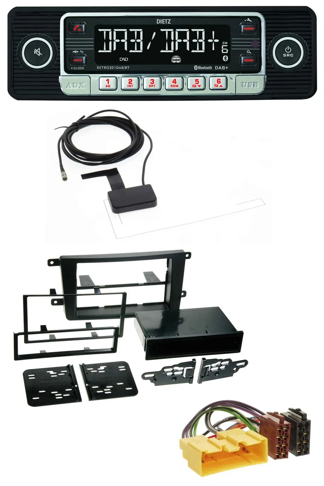 Dietz DAB Bluetooth USB MP3 Autoradio für Mazda CX-9 (2007-2016)