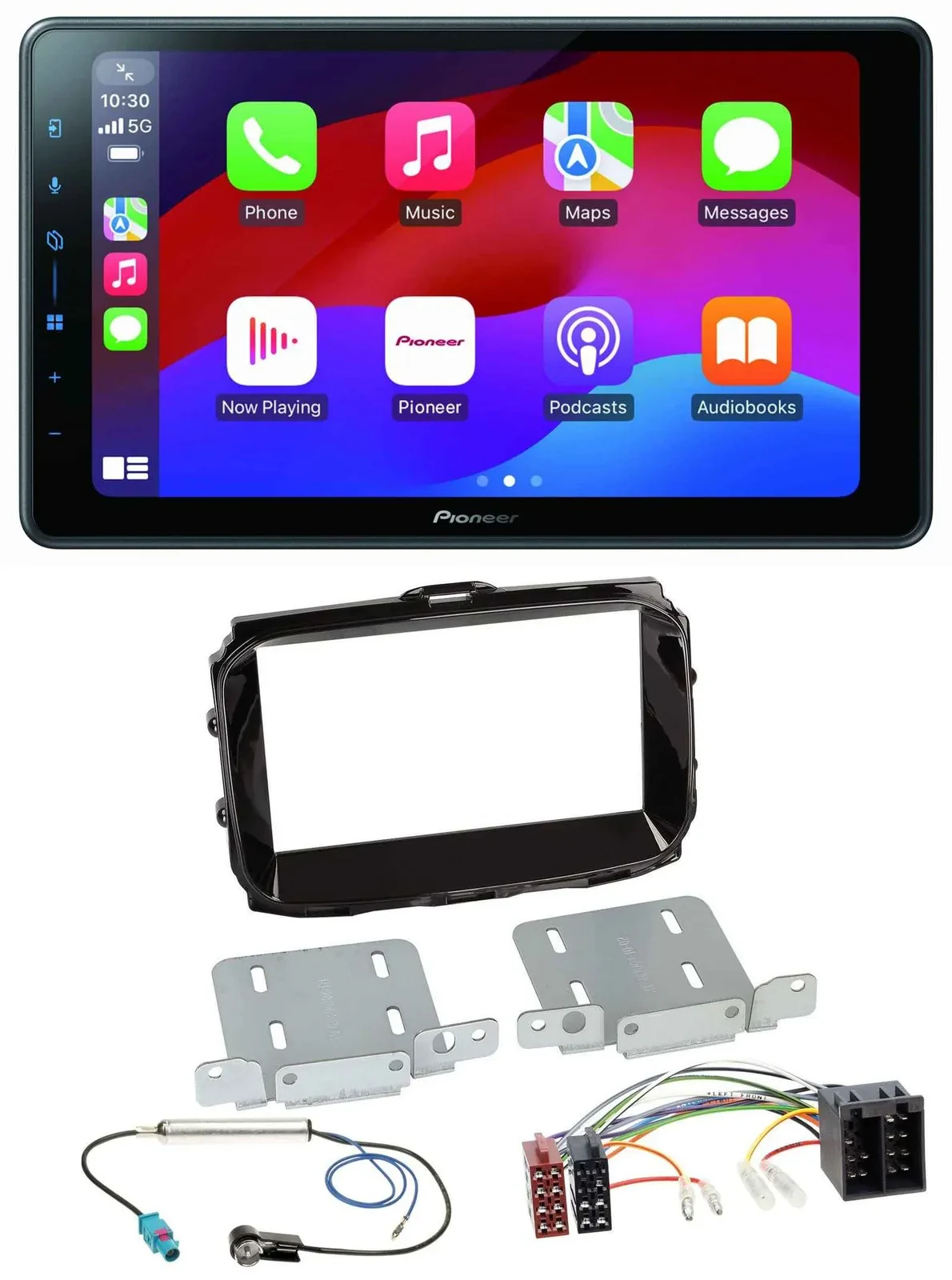 Pioneer Bluetooth 2DIN USB MP3 DAB Autoradio für Alfa Romeo ISO ab 2013 piano