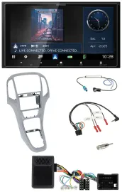 Kenwood Bluetooth 2DIN USB DAB Lenkrad Autoradio für Opel Astra J ab 09 Platinsi