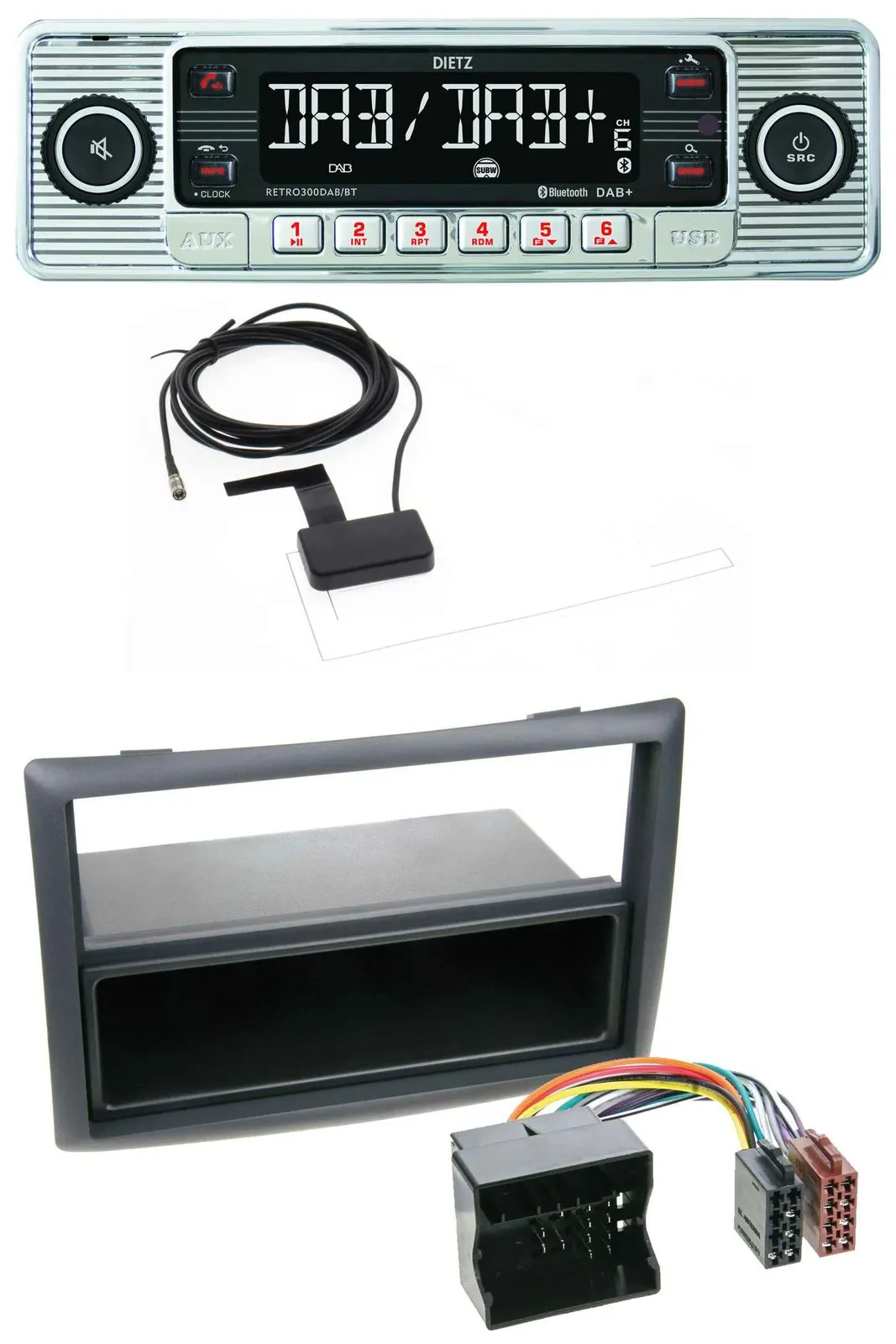 Dietz Bluetooth USB MP3 DAB Autoradio für Renault Megane (2009-2010)