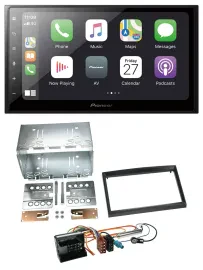 Автомагнитола Pioneer 2DIN, MP3, Bluetooth, DAB, USB для Peugeot Expert/207/307/Partner