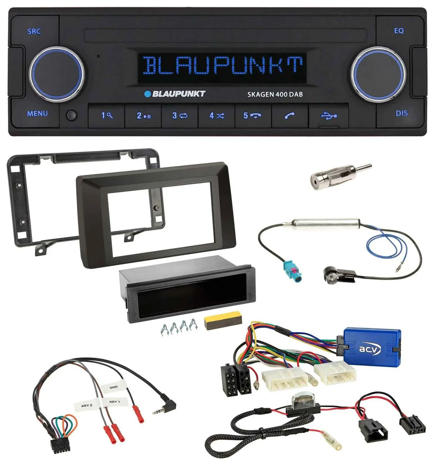 Blaupunkt DAB USB Bluetooth Lenkrad Autoradio für Dacia Duster ab 2021