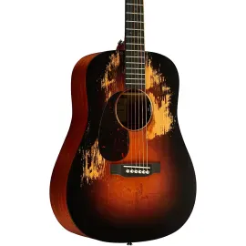 Martin DJRE Junior Street Legend Left-Handed Dreadnought A/E Guitar Burst
