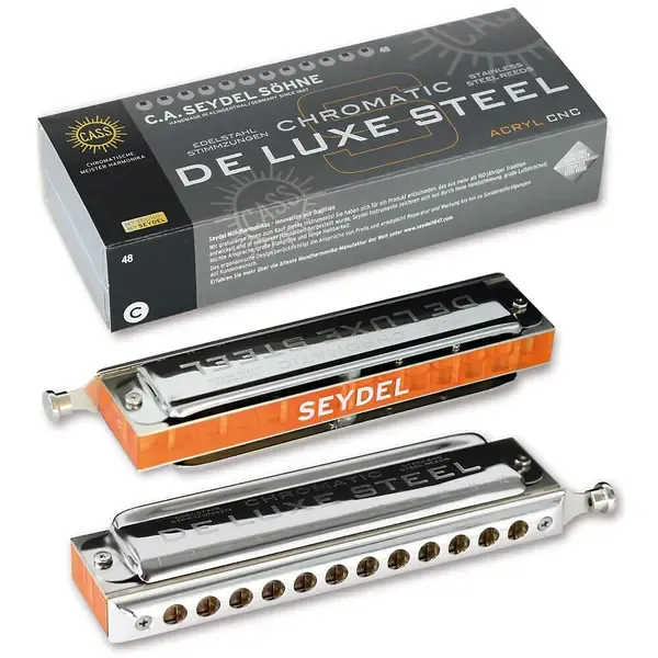 Губная гармошка SEYDEL Chromatic DeLuxe Steel Solo Harmonica D