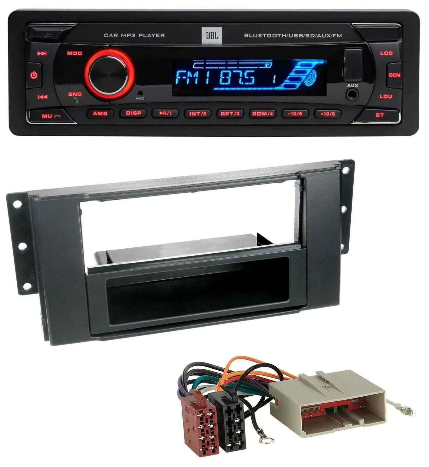 JBL AUX MP3 USB Bluetooth SD Autoradio für Landrover Freelander (2006)