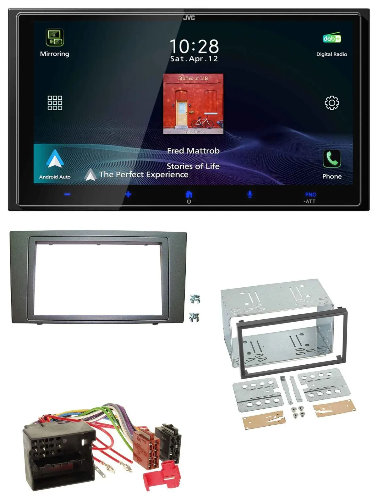 JVC USB Bluetooth 2DIN DAB MP3 Autoradio für Ford Mondeo (2003-2007)