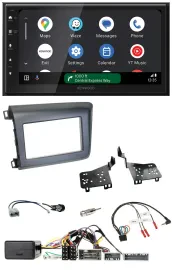 Kenwood DAB Bluetooth USB Lenkrad 2DIN Autoradio für Honda Civic US Modelle 2012