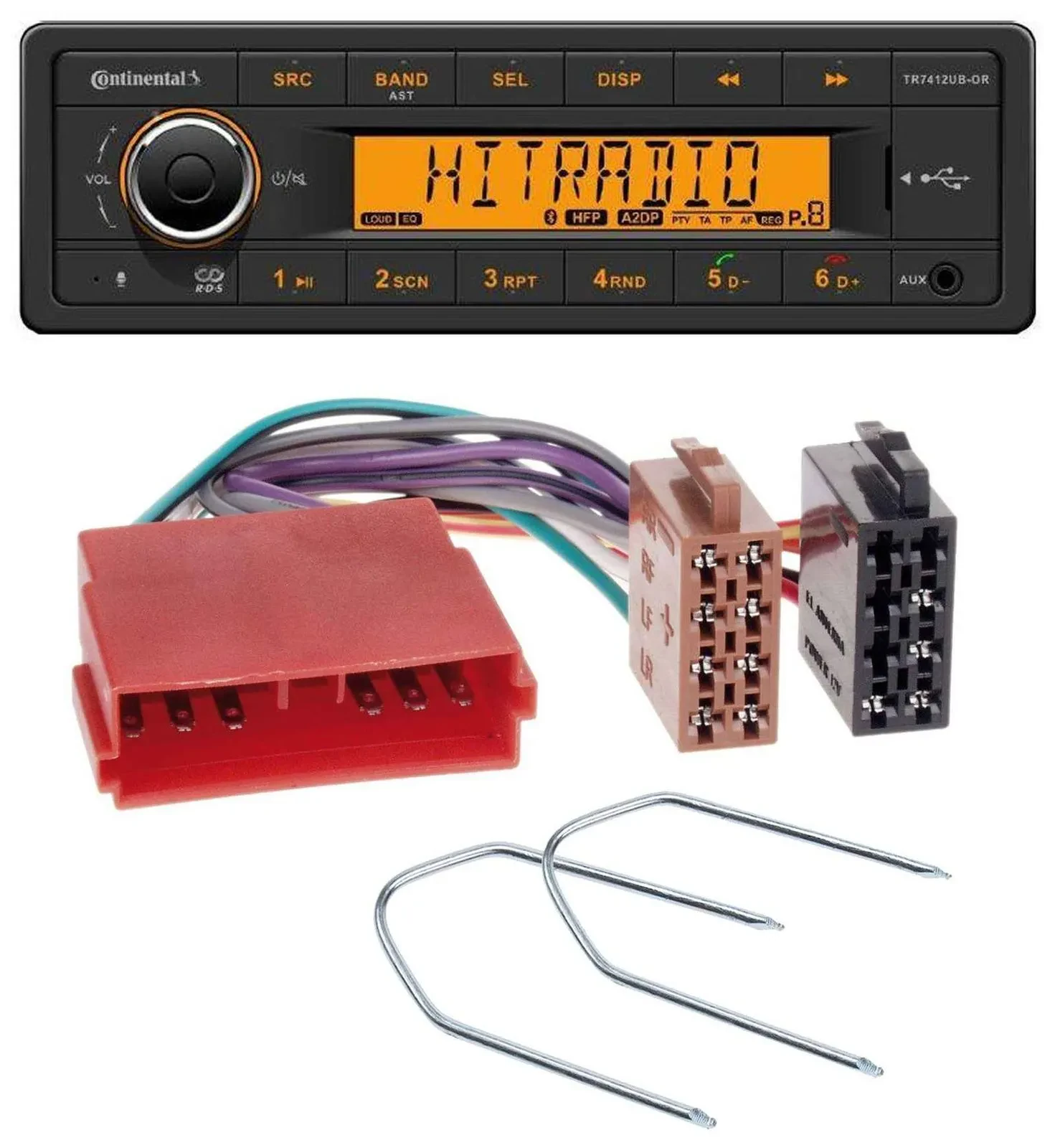 Continental MP3 Bluetooth AUX USB Autoradio für Peugeot 205, 405, 505, 605