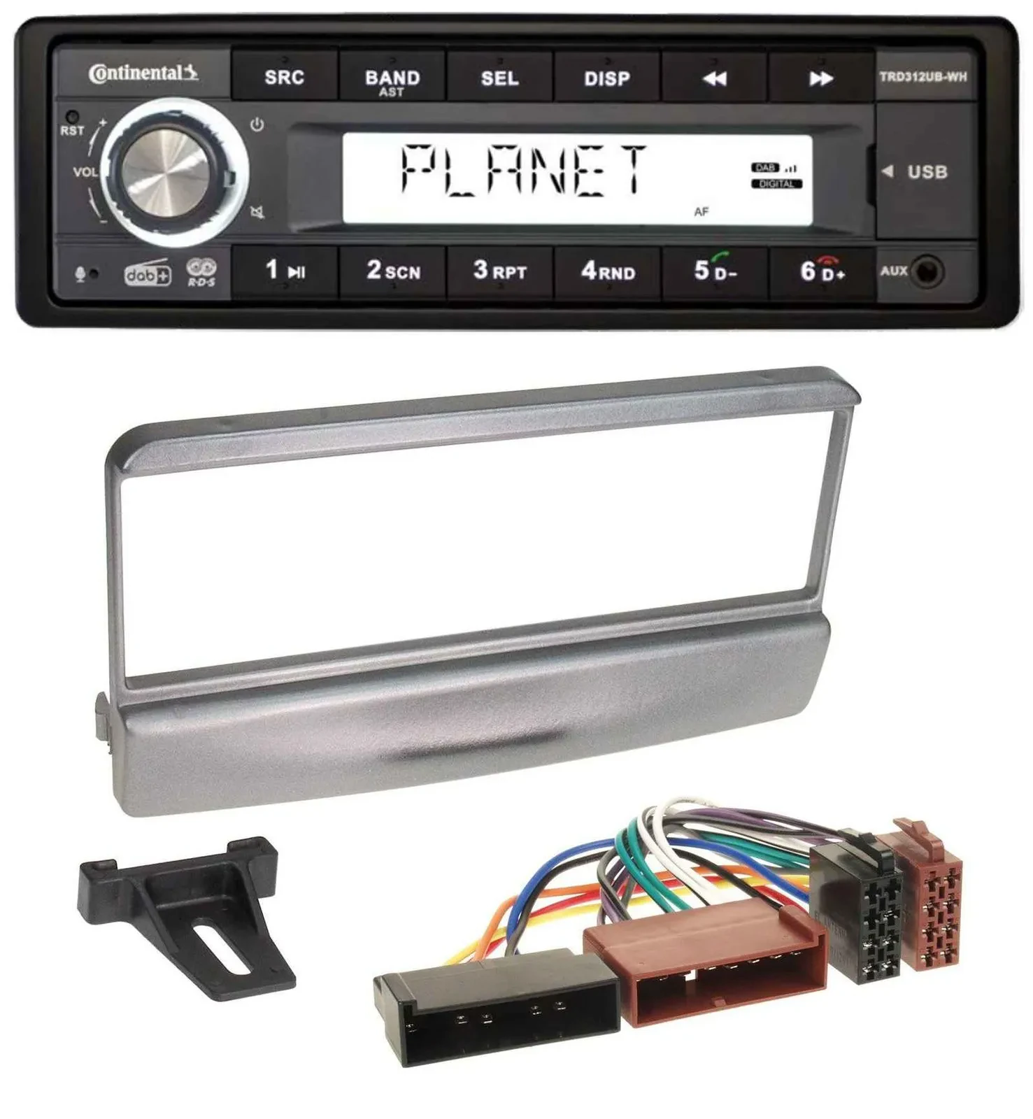Автомагнитола Continental 1DIN, DAB, USB, AUX для Ford Mondeo 96–02, Transit до 06