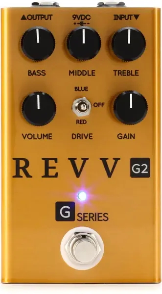 Педаль эффектов для электрогитары Revv G2 Overdrive Distortion