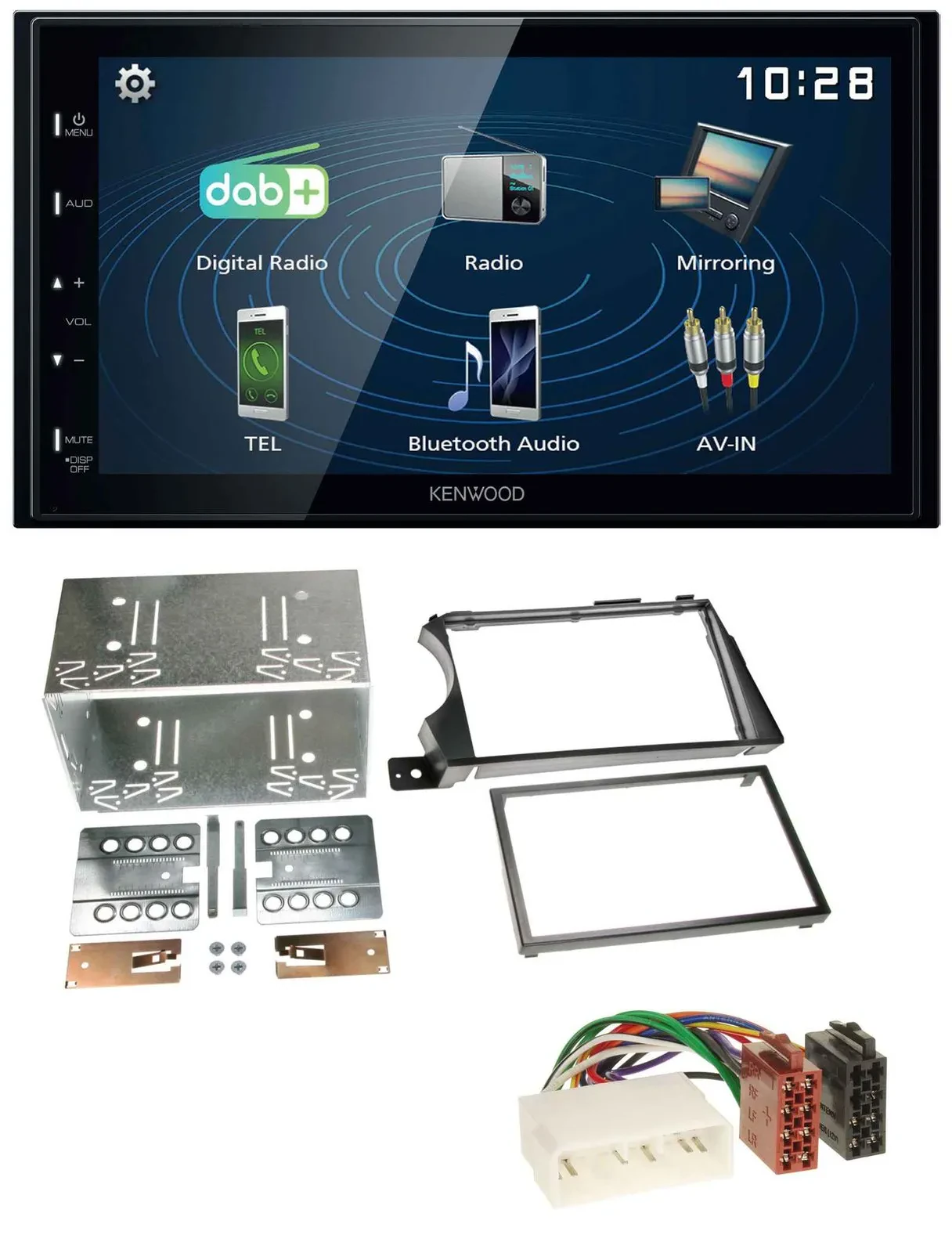 Kenwood 2DIN Bluetooth MP3 USB DAB Autoradio für SSangYong Actyon Kyron 2006-201