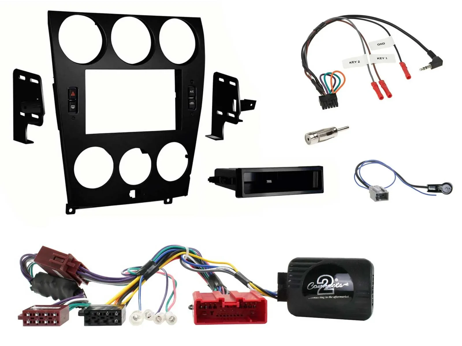 Radioset Lenkradadapter DIN Autoradio für Mazda 5 2010-2015 aktiv