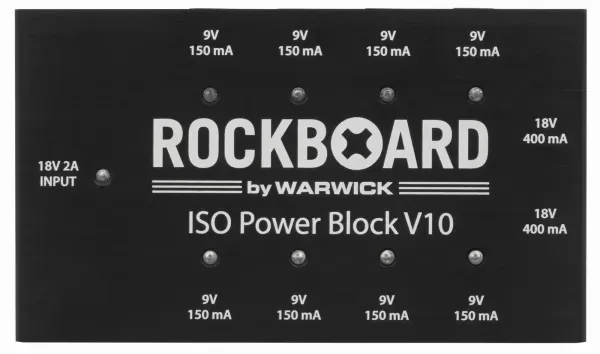 ROCKBOARD ISO Power Block V10 Multi Power Supply, Multi regional