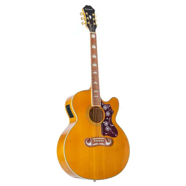 Электроакустичесая гитара Epiphone EJ-200SCE Vintage Natural