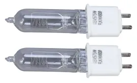 (2) American DJ ADJ ZB-HX600 Replacement Halogen Lamps For FS-1000 Follow Spot