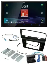 JVC USB Bluetooth 2DIN DAB MP3 Autoradio für VW Golf VII (ab 11/2012)