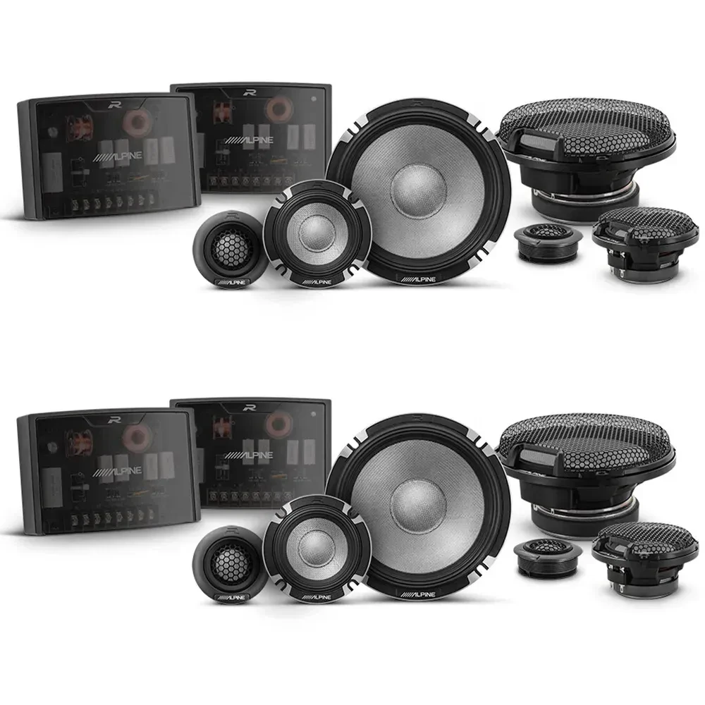 Пассивная акустическая система для автомобиля Alpine R2-S653 6.5" компонентная 200W (набор, 2 пары)